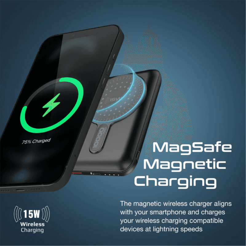 Promate SuperCharge MagSafe Wireless Charging Power Bank 10000mAh