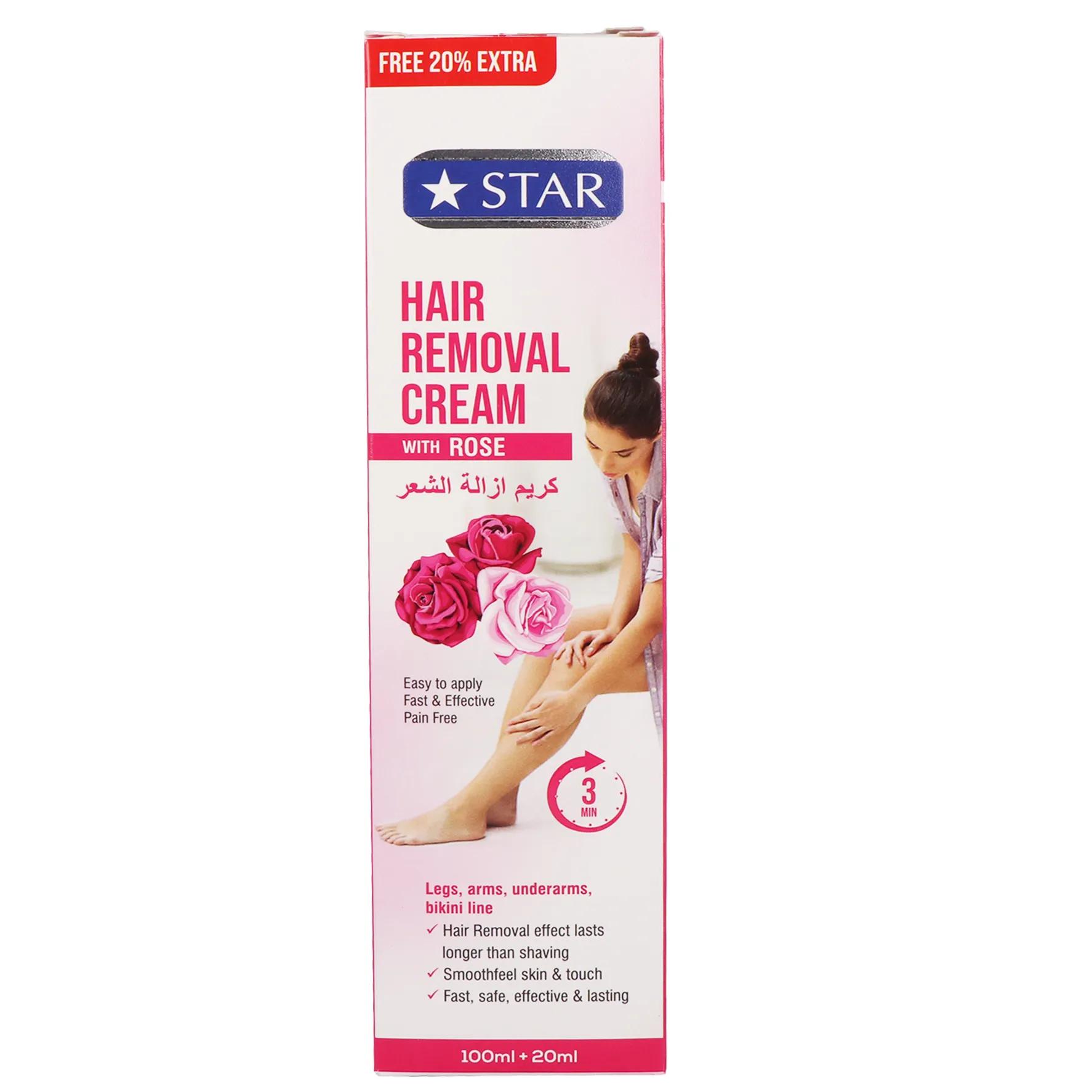 Star Hair Removal Cream with Rose 120 ml