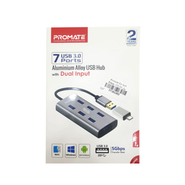 Promate 7 Port USB 3.0 Hub