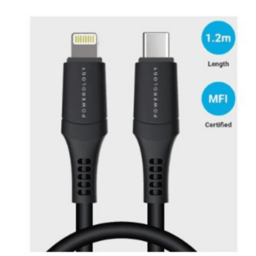 Powerology Pvc Type - C To Lightning Cable