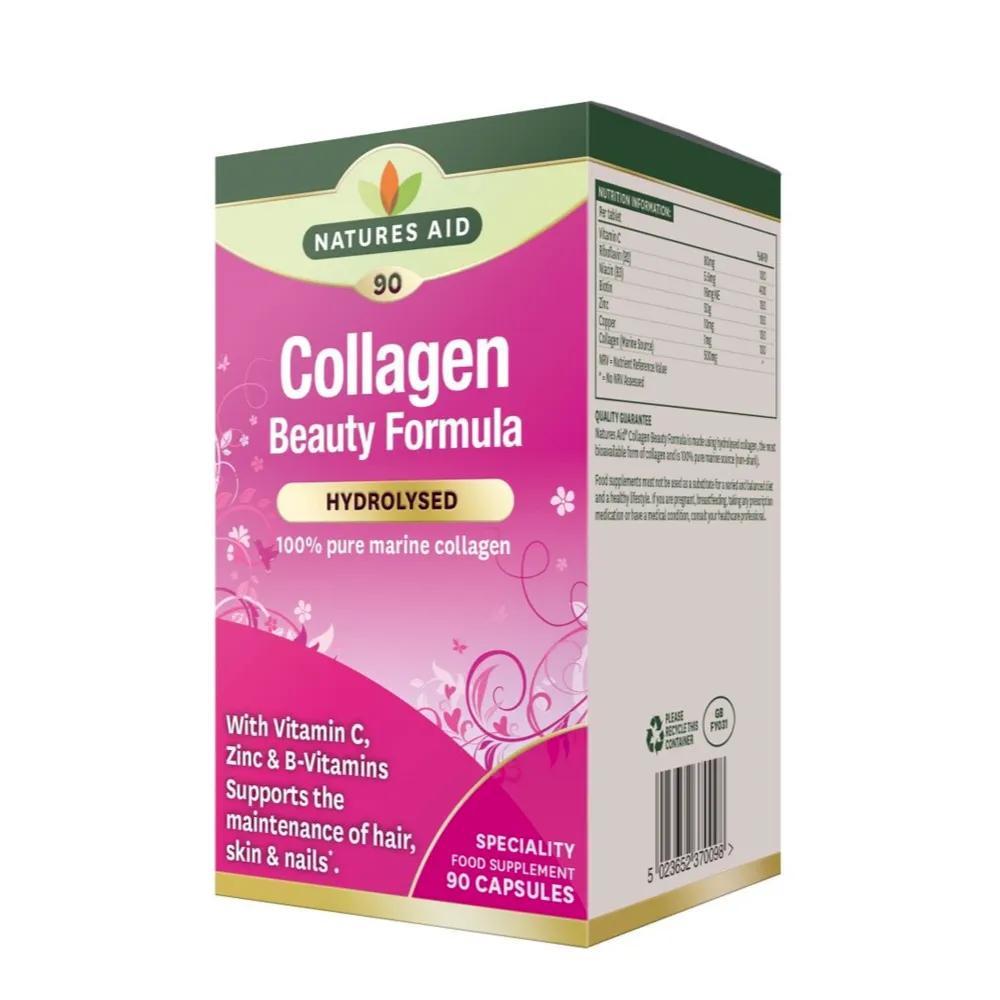 Natures Aid Collagen With Vit C, Zinc And B Vitamins 90 Capsules