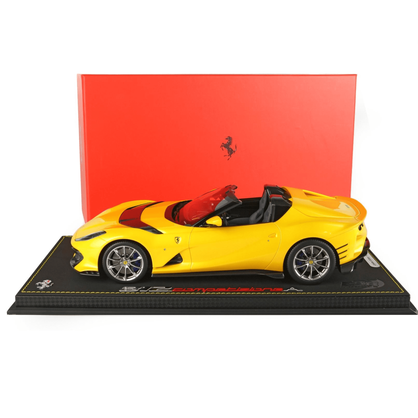 Ferrari 812 Competizione A Yellow Tristrato Car Model (Scale 1/18)