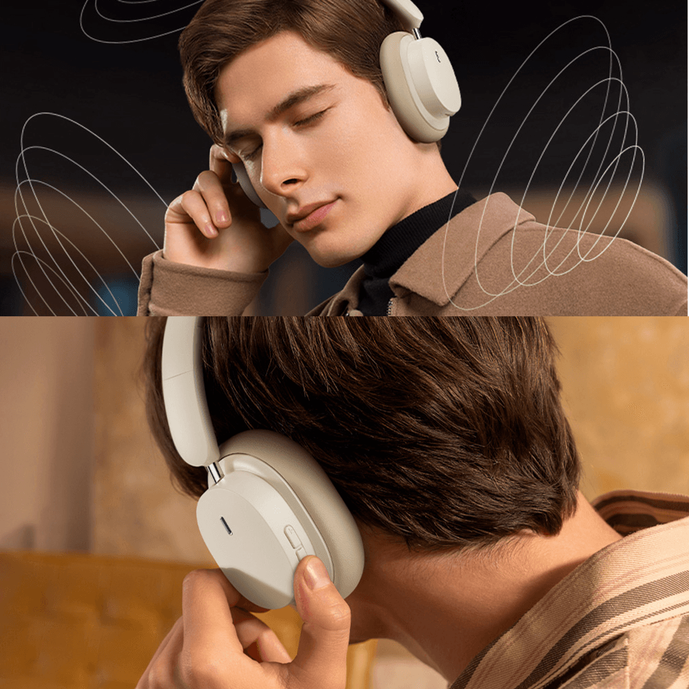 BASEUS Bowie D05 Wireless Headphones – Creamy-white