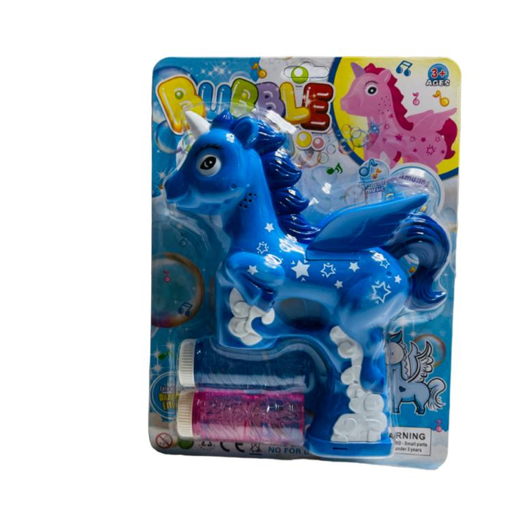 Electric Unicorn Bubble Gun-1 Pieces Set  (BWCS06)