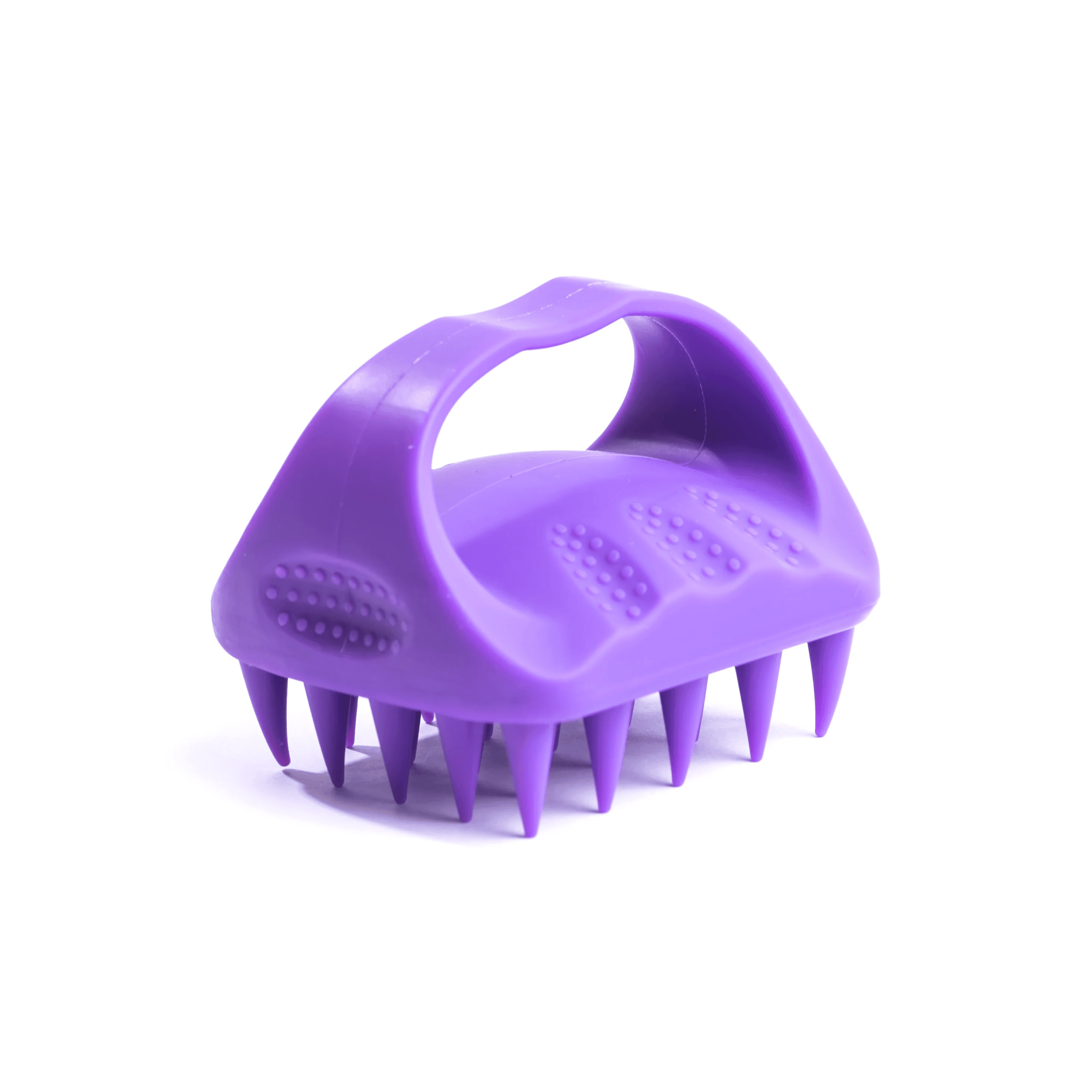 Hair Scalp Massager Shampoo Brush Purple Square Shape