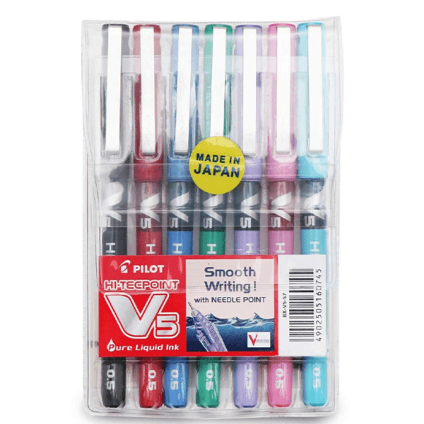 Pilot Hi-Tec Point Liquid Ink Pen 0.5Mm Pack Of 7 (Pnpt17)