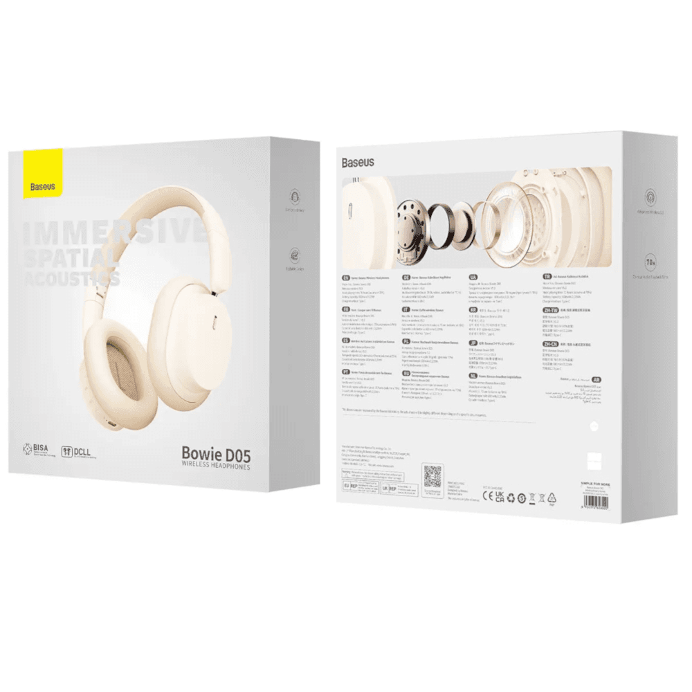 BASEUS Bowie D05 Wireless Headphones – Creamy-white