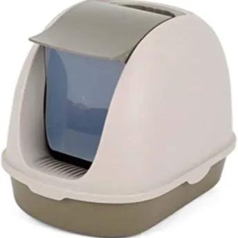 Hsc Jumbo Hooded Cat Litter Box Large Brown