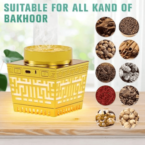 Bukhoor Burner Rechargeable - With Complete Holy Quran - Incense Burner SQ-209P