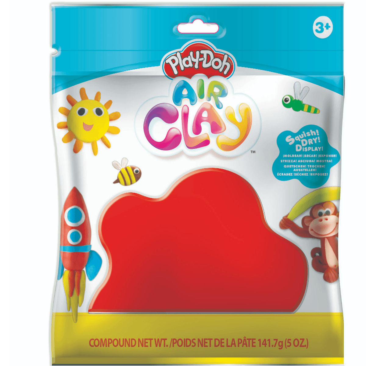 Play-Doh Air Clay Asst. Colors 5oz-Assorted Colours (DGPD62)