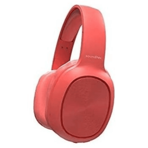 Porodo Pure Bass Fm Wireless Headphone-Red