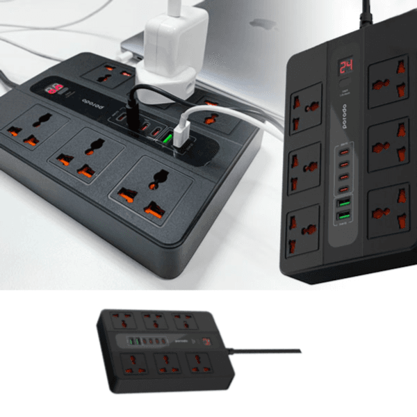 Porodo Multi-Port Super Hub 4 USB-C & 2 USB-A