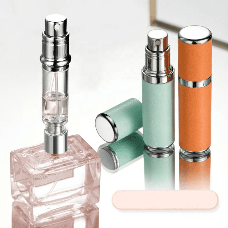 Leather Luxury Mini Travel Bottom Filled Perfume Atomizer