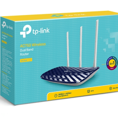 Tp-Link Ac750 Dual Band Wifi Wireless Router (Archer C20)