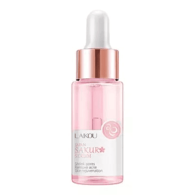 Sakura Face Fluid Essence Moisturizing Skin Shining Cherry Blossom Hyaluronic Acid Serum Essence Shrink Pores Tightening Skin Face Solution