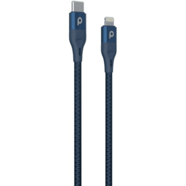 Porodo Braided USB-C To Lightning PD Cable 1.2m Blue