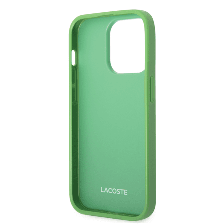 Lacoste Hard Case Iconic Petit Pique For iPhone 14 Pro - Green