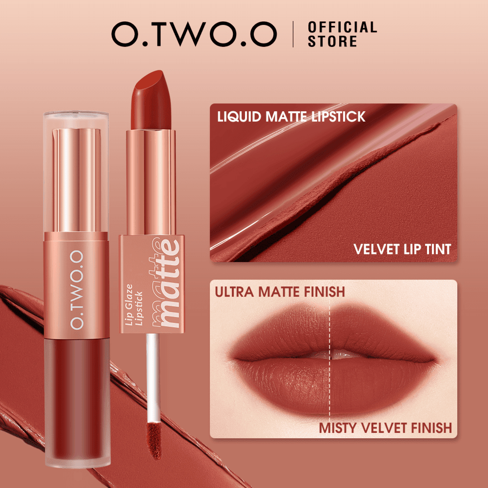 O.Two.O 2 In 1 Lipstick Double Head Lipstick And Lip Mud