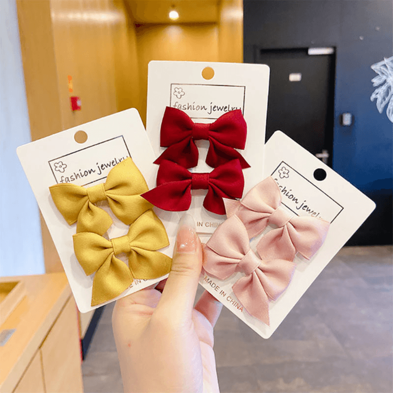 Colorful Flower Hair Clips (2pcs)