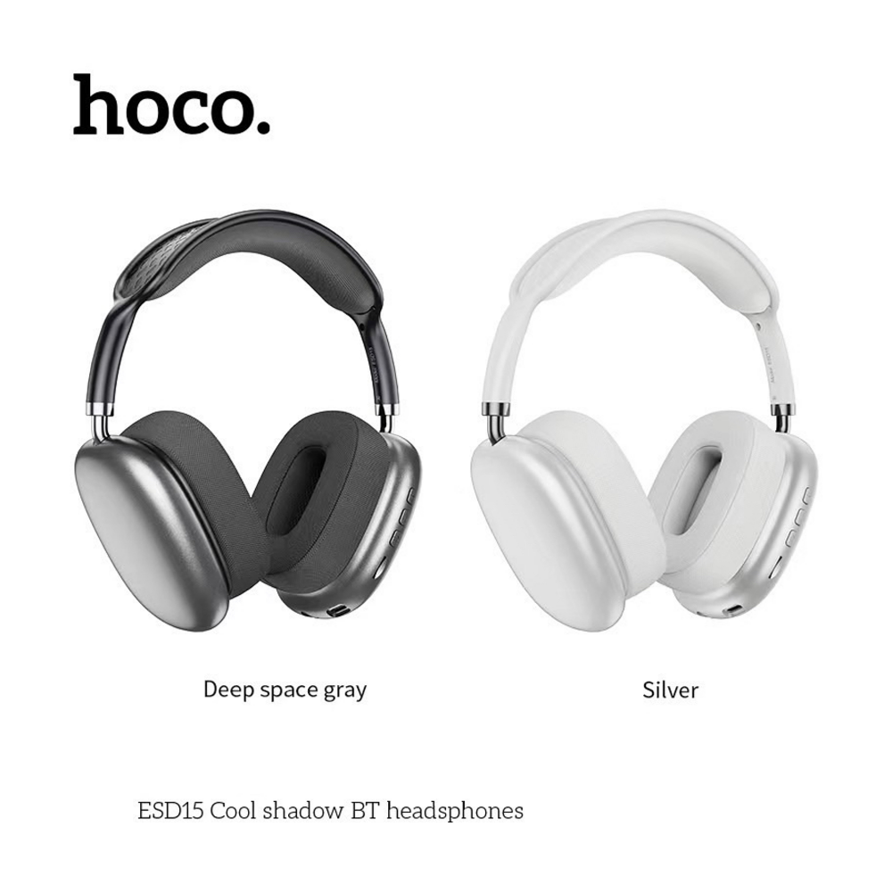 Hoco ESD 15 Wireless BT Headphone - Silver