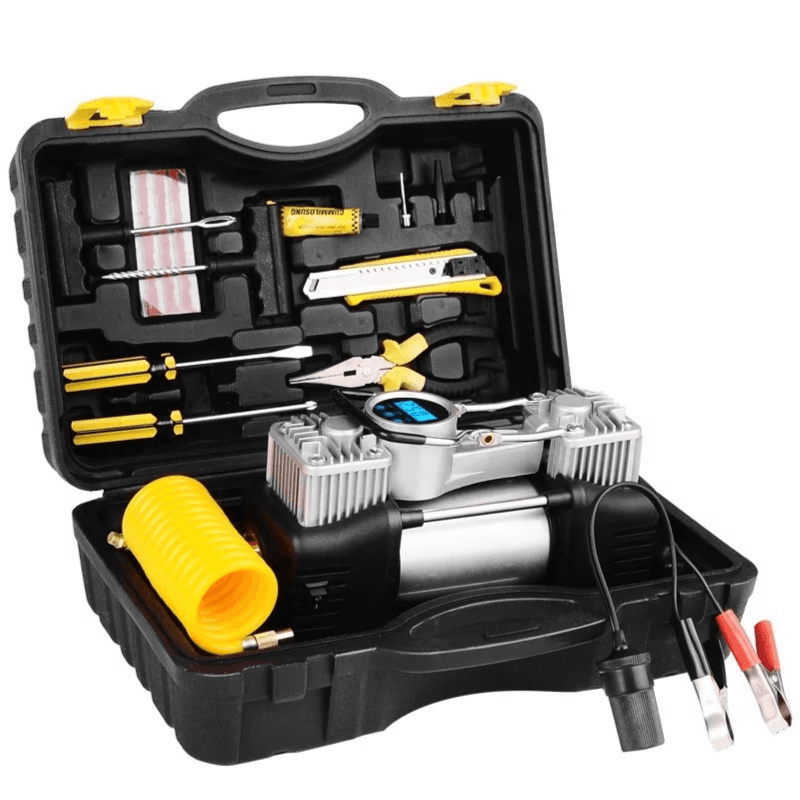 Heavy Duty digital Tyre inflator with repair kit