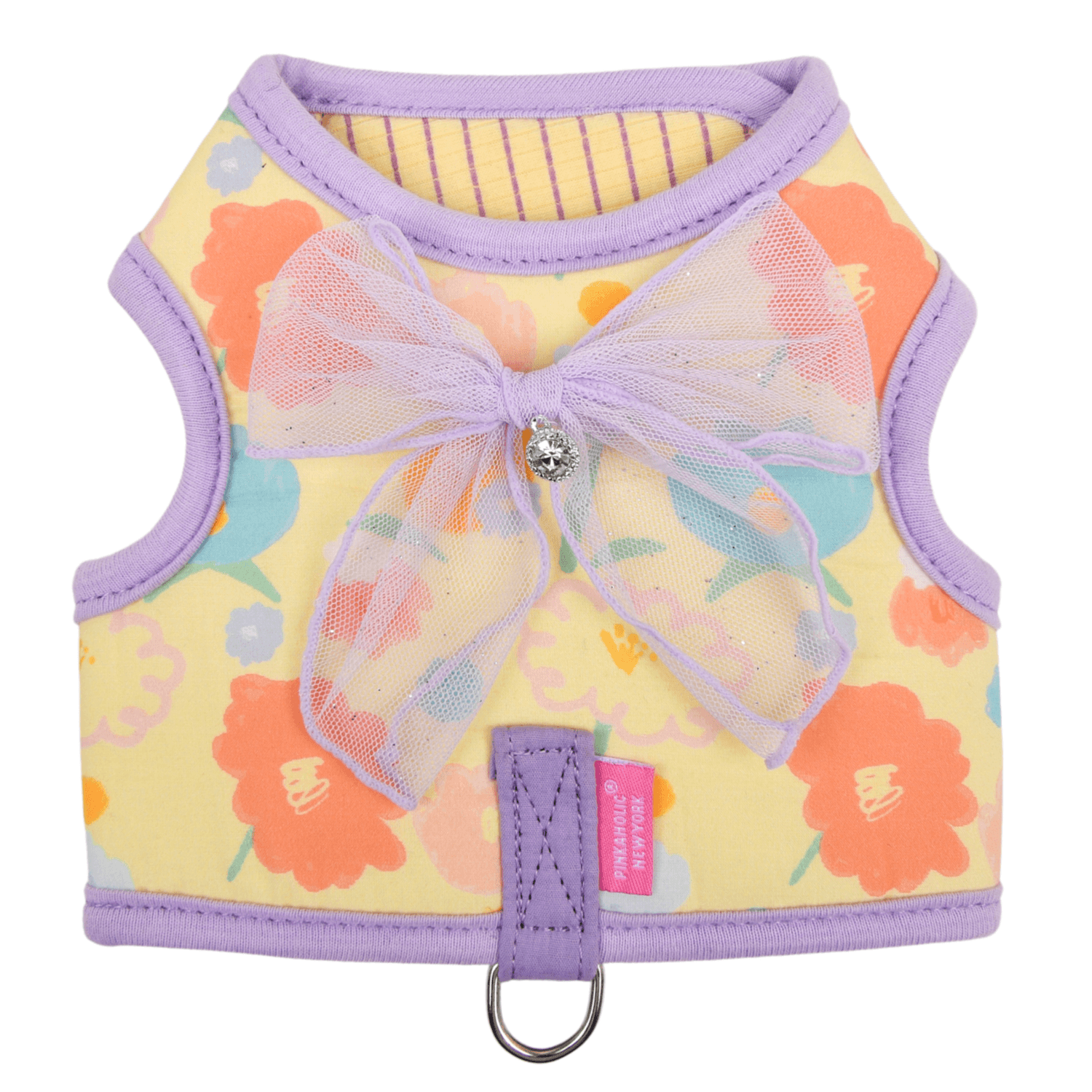 Pinkaholic New York Angeline Jacket Dog Harness- Large -Indian Pink Or Violet