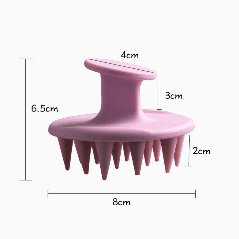 Hair Scalp Massager Shampoo Brush, Pink Triangle Shape