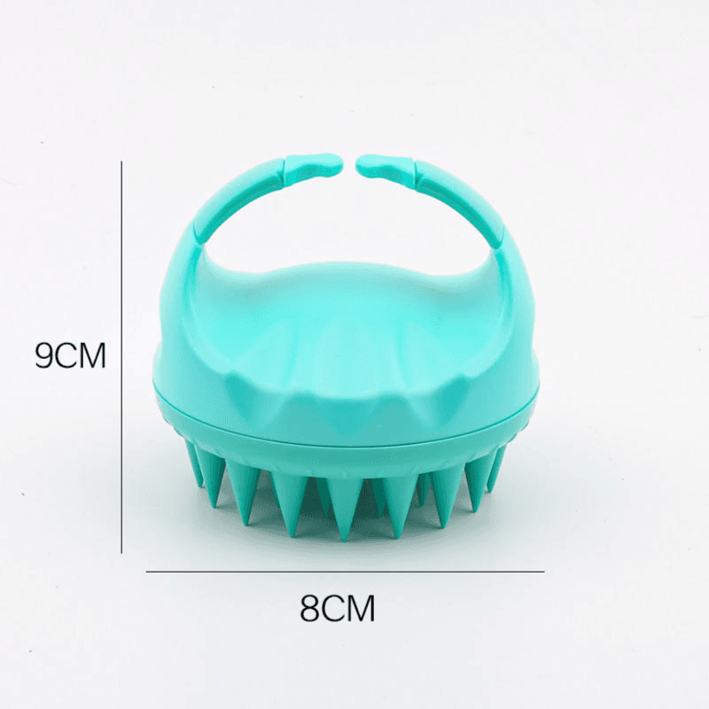 Scalp Care Head Scrubber Handheld Soft Hair Washing Massage Brush Silicone Hair Scalp Massager Shampoo Brush