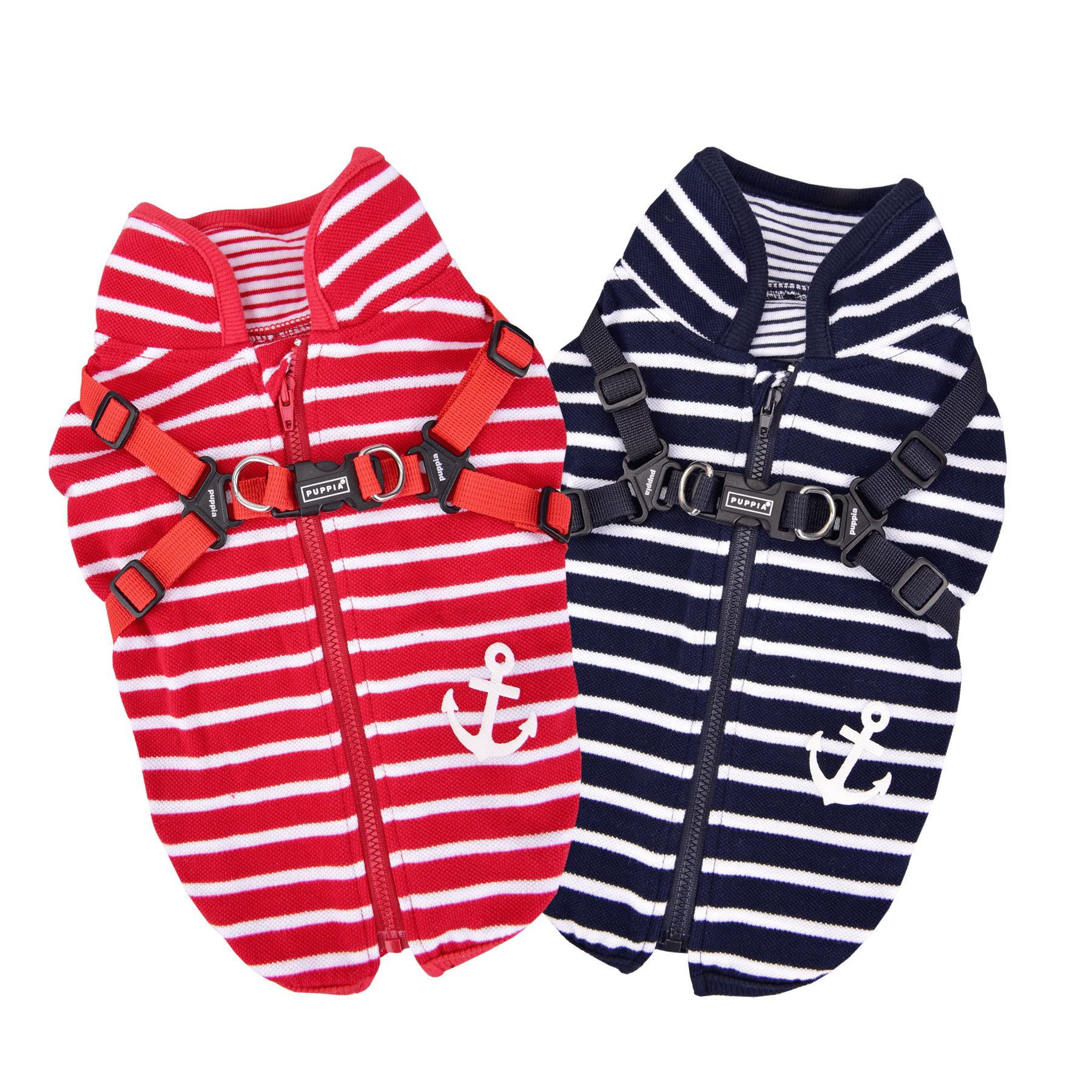 Puppia Clancy Zipper Suit - Red Medium