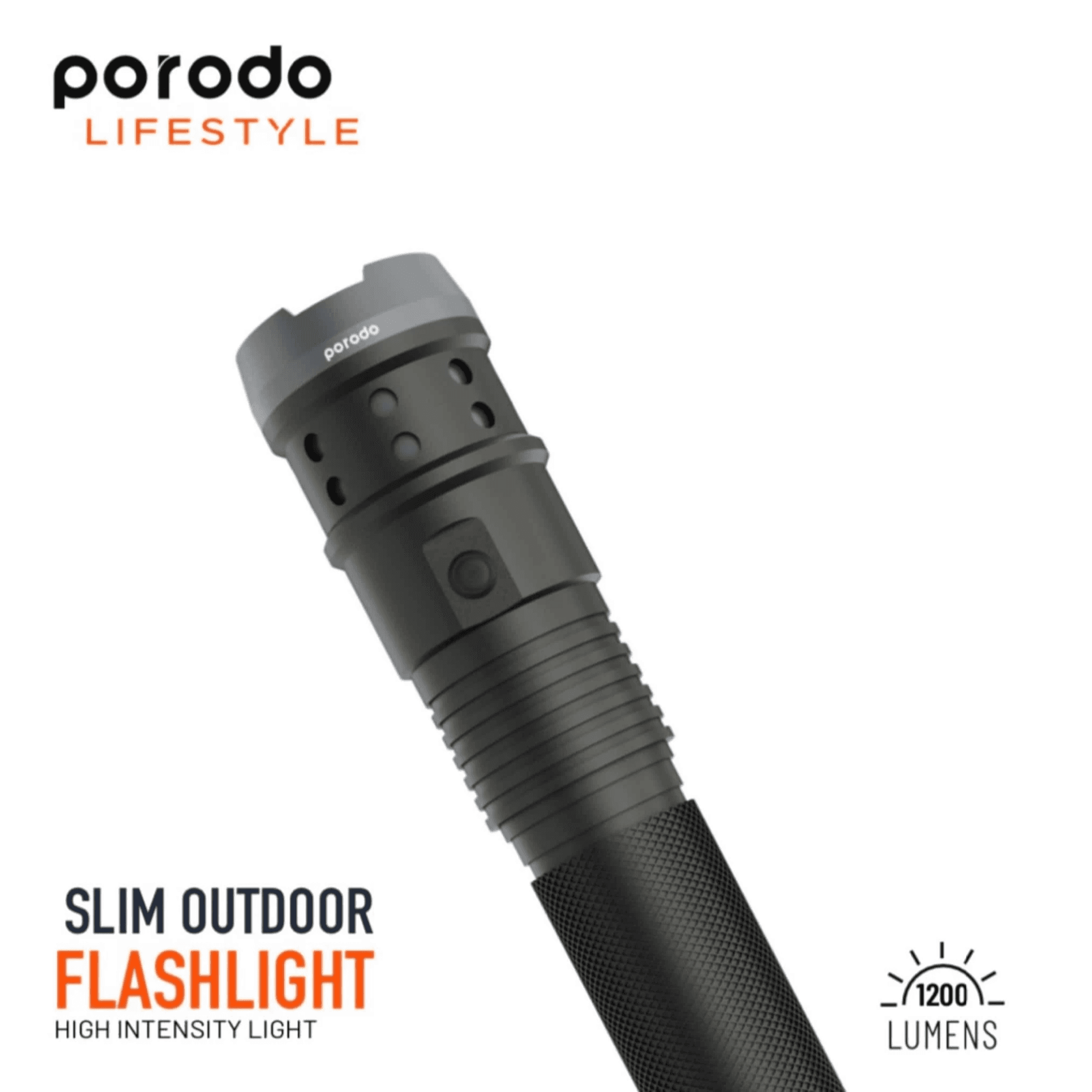 Porodo Lifestyle Slim Outdoor Flashlight 4000mah