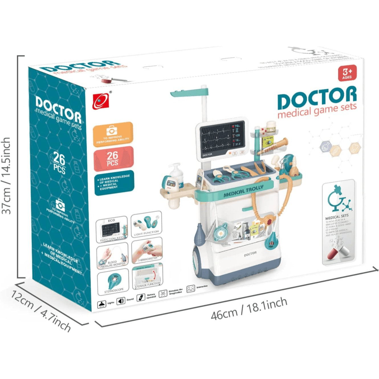 Doctor Set Toys-medical Game Set (Dtwd04_968)