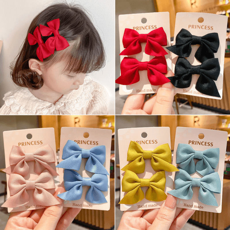 Colorful Flower Hair Clips (2pcs)