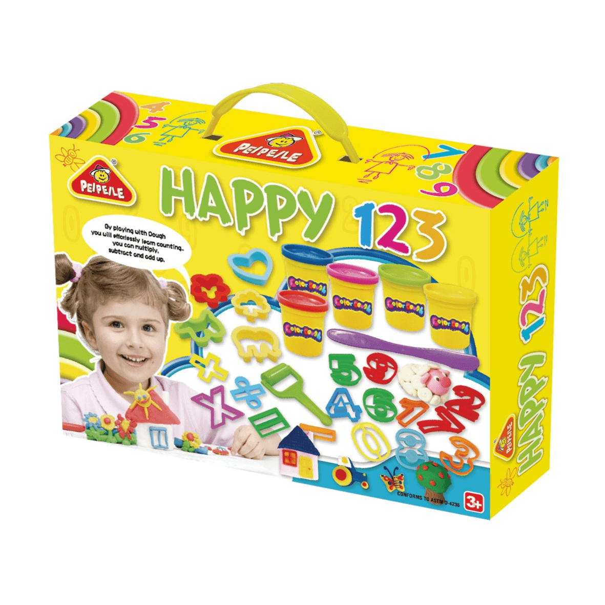 Peipeile Happy Numbers Dough- 5 Colors (Dgpl35_8056)