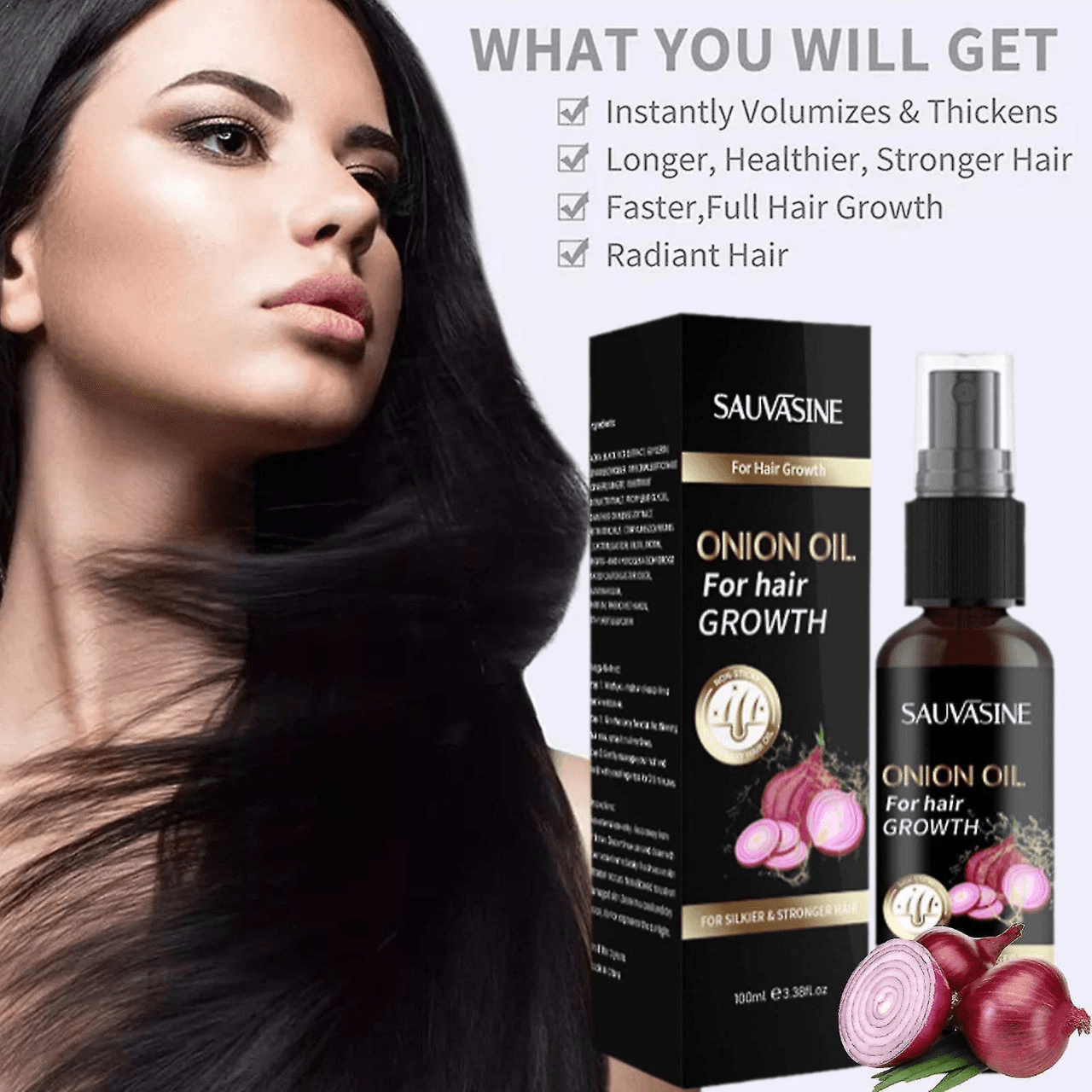 Sauvasine Onion Oil For Hair Growth