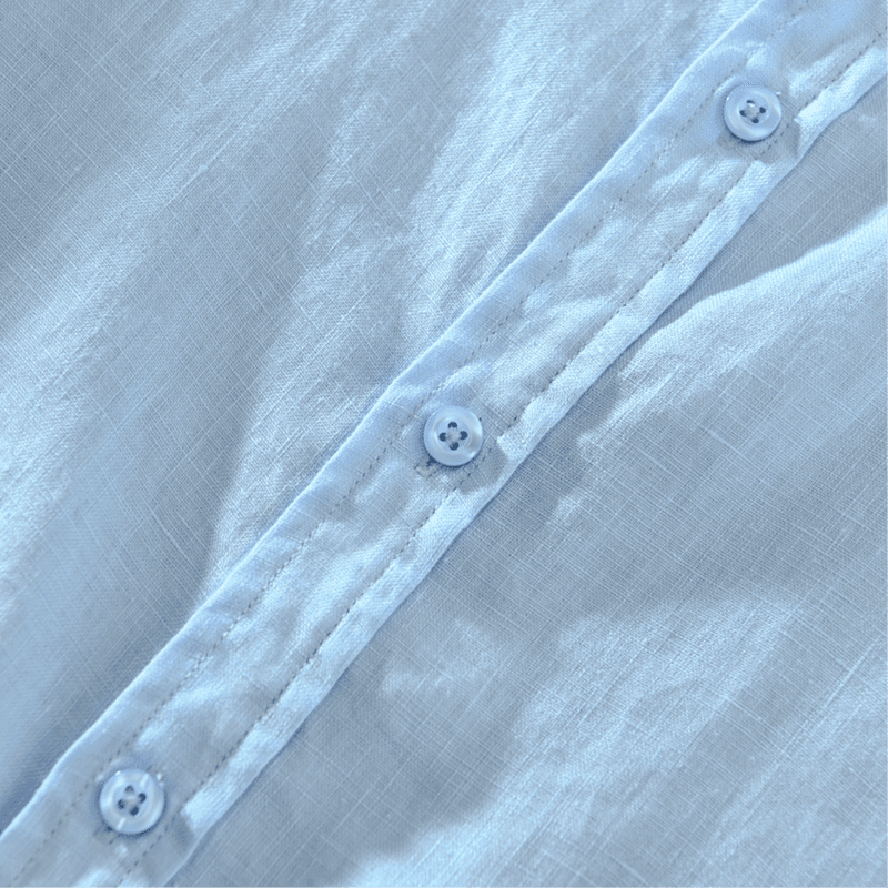 Oryx Linen Eco Friendly Shirts Long Sleeve For Men Sky Blue Color