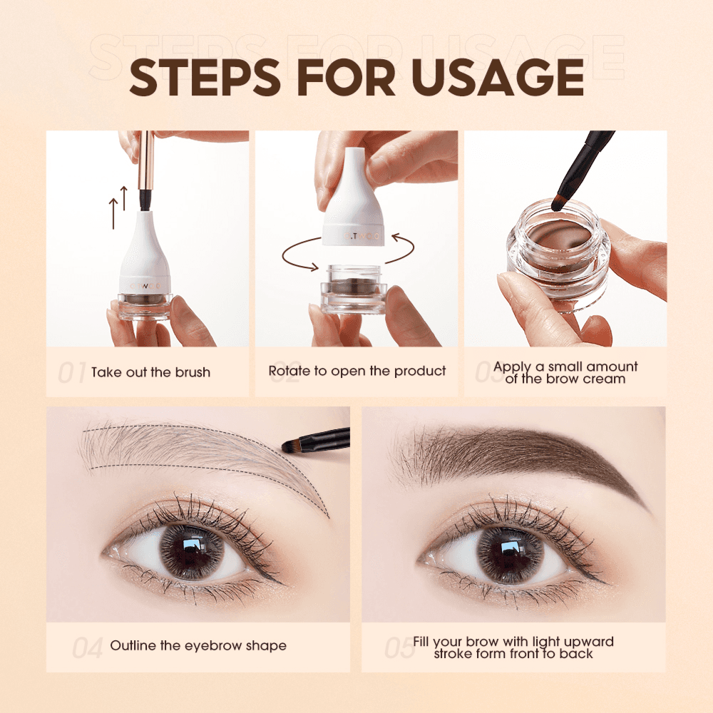 O.Two.O Natural Shaping Dyeing Eyebrow Cream