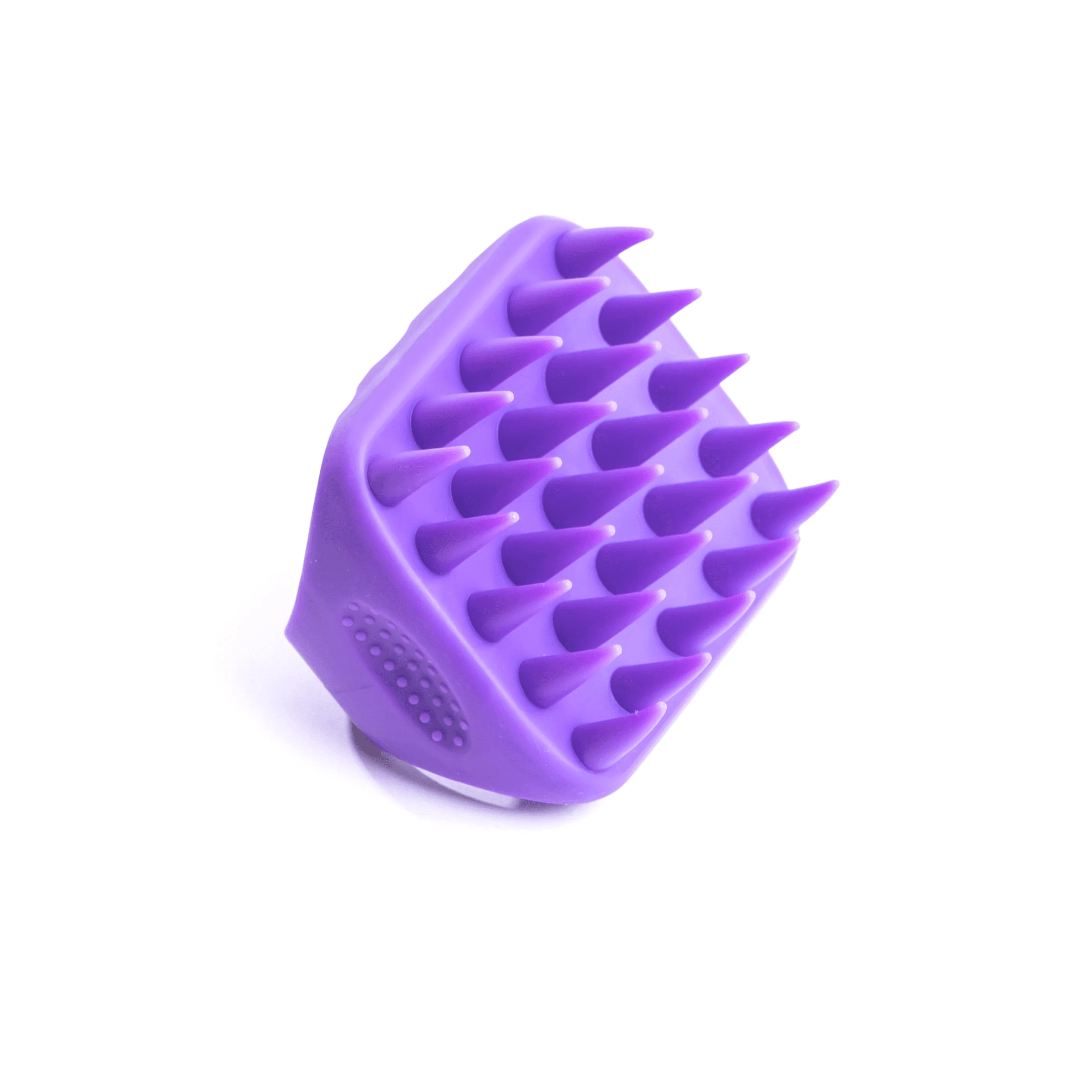 Hair Scalp Massager Shampoo Brush Purple Square Shape