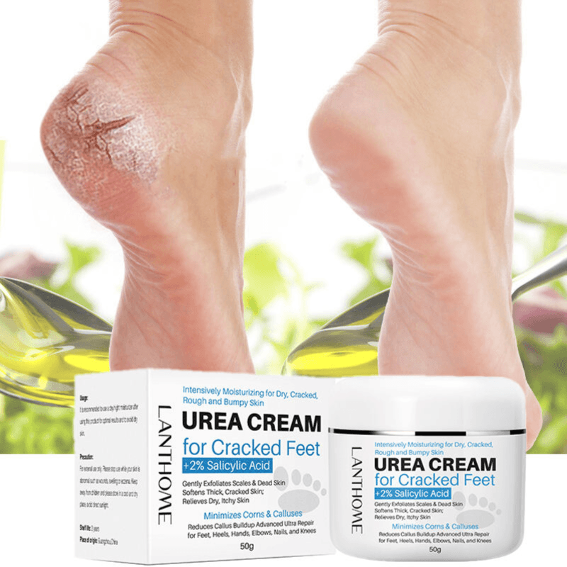 Lanthome Urea Cream Salicylic Acid Foot Callus Remover Cream For Dry Cracked Feet 50Ml