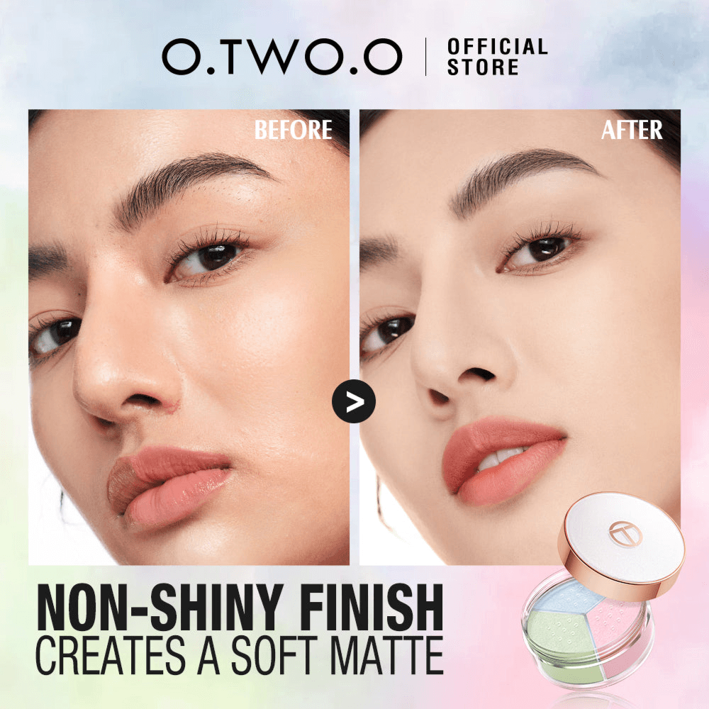 O.Two.O Face Setting Powder 3 Color Fine Powder Oil Control Makeup Loose Powder