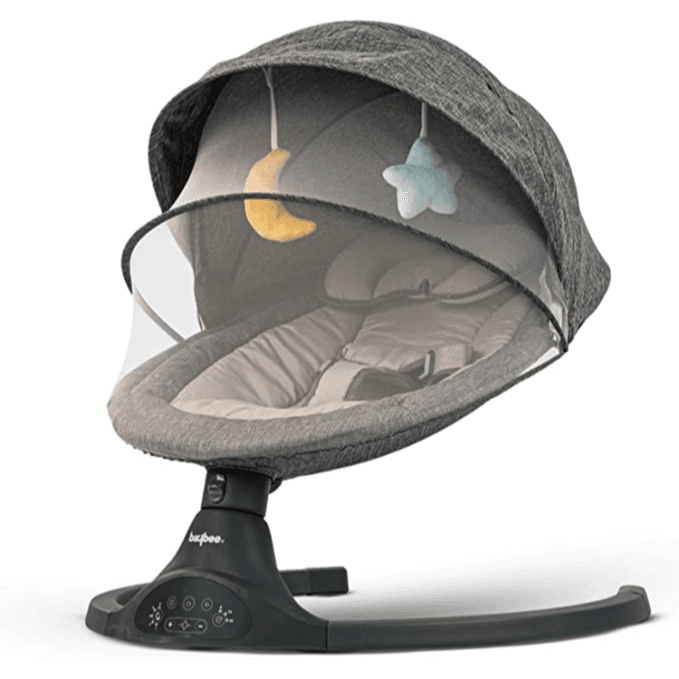 Baybee Premium Automatic Electric Baby Swing Cradle-(BRBY05_GY)