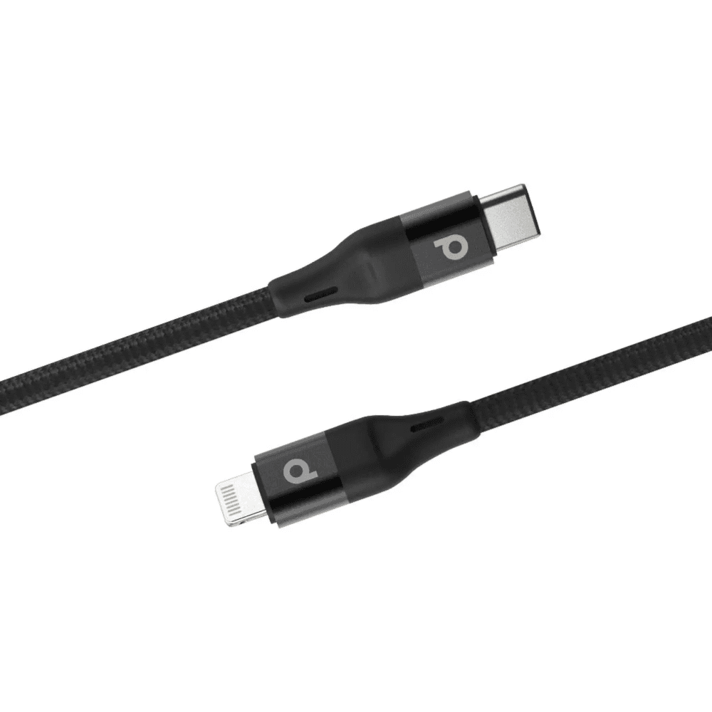 Porodo Braided USB-C To Lightning PD Cable 1.2m Black