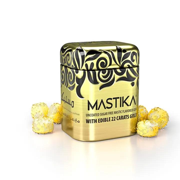 Mastika Gum With Gold (24 Pieces Per Tin)