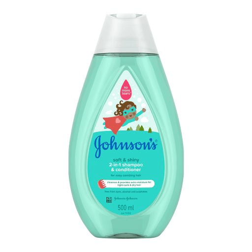 Johnsons Soft & Shiny 2-in-1 Shampoo & conditioner 200ml