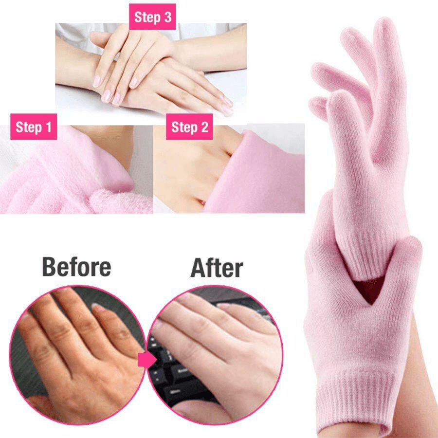 Spa Gel Gloves - Pink