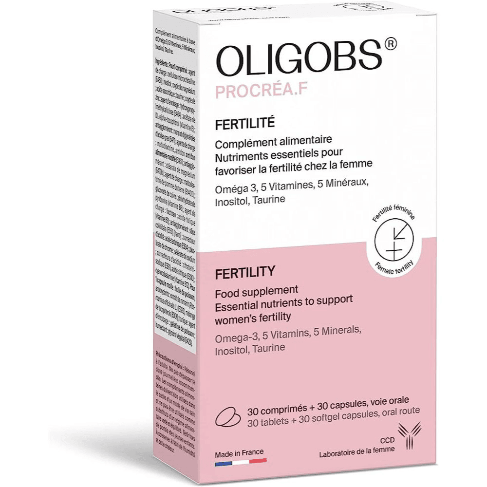 Oligobs Procrea.f Plus Omega 3 Cap 30 Plus 30