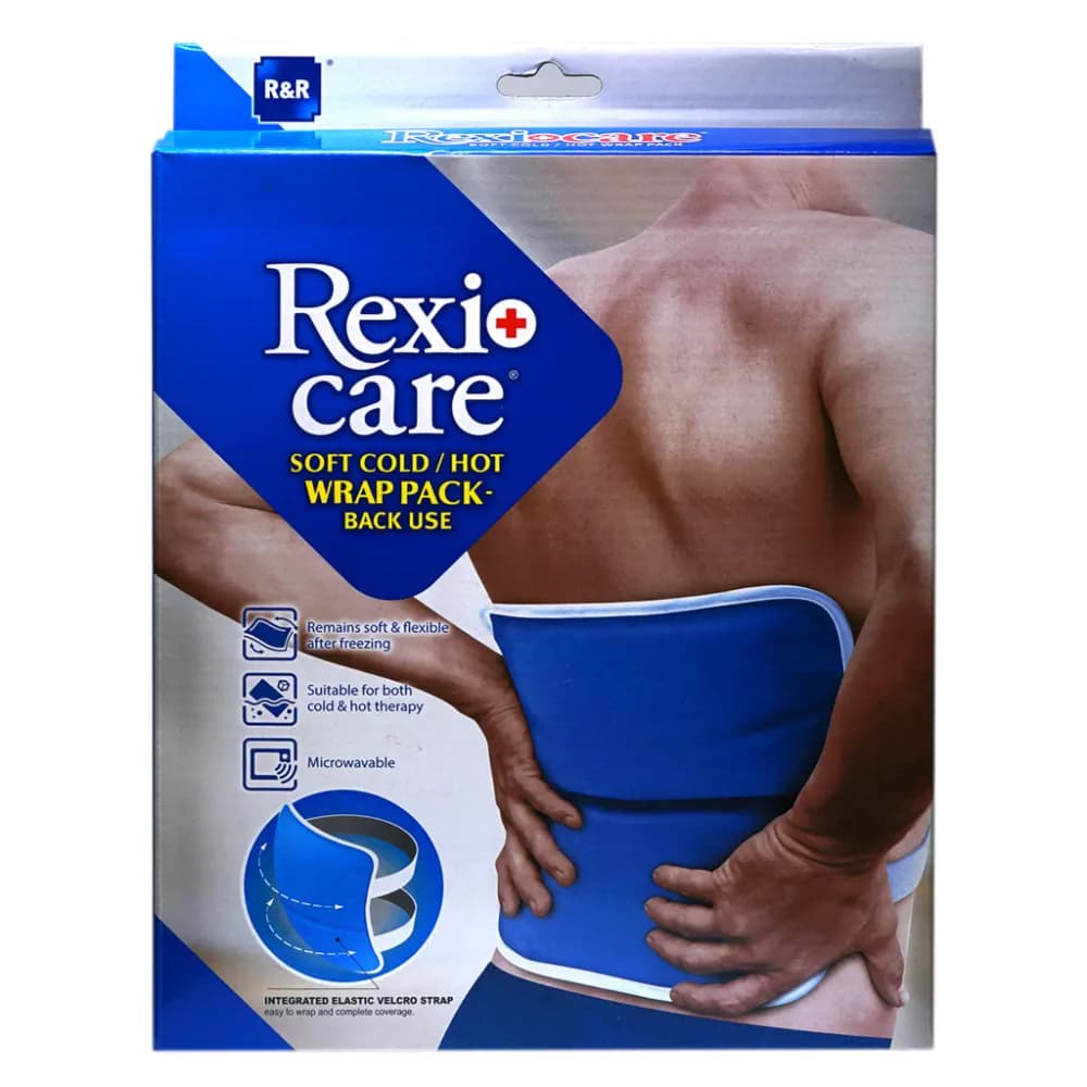 R&R Rexi Care Soft Cold Or Hot Wrap Pack Back Use