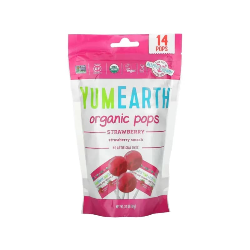 Yum Earth Organics Strawberry Pops