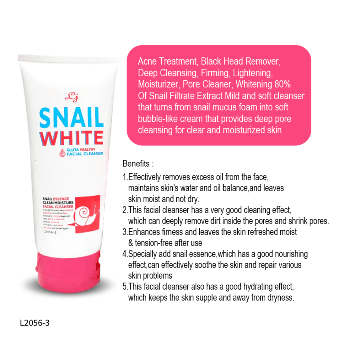 Love Jojo Snail White Gluta Healthy Facial Cleanser