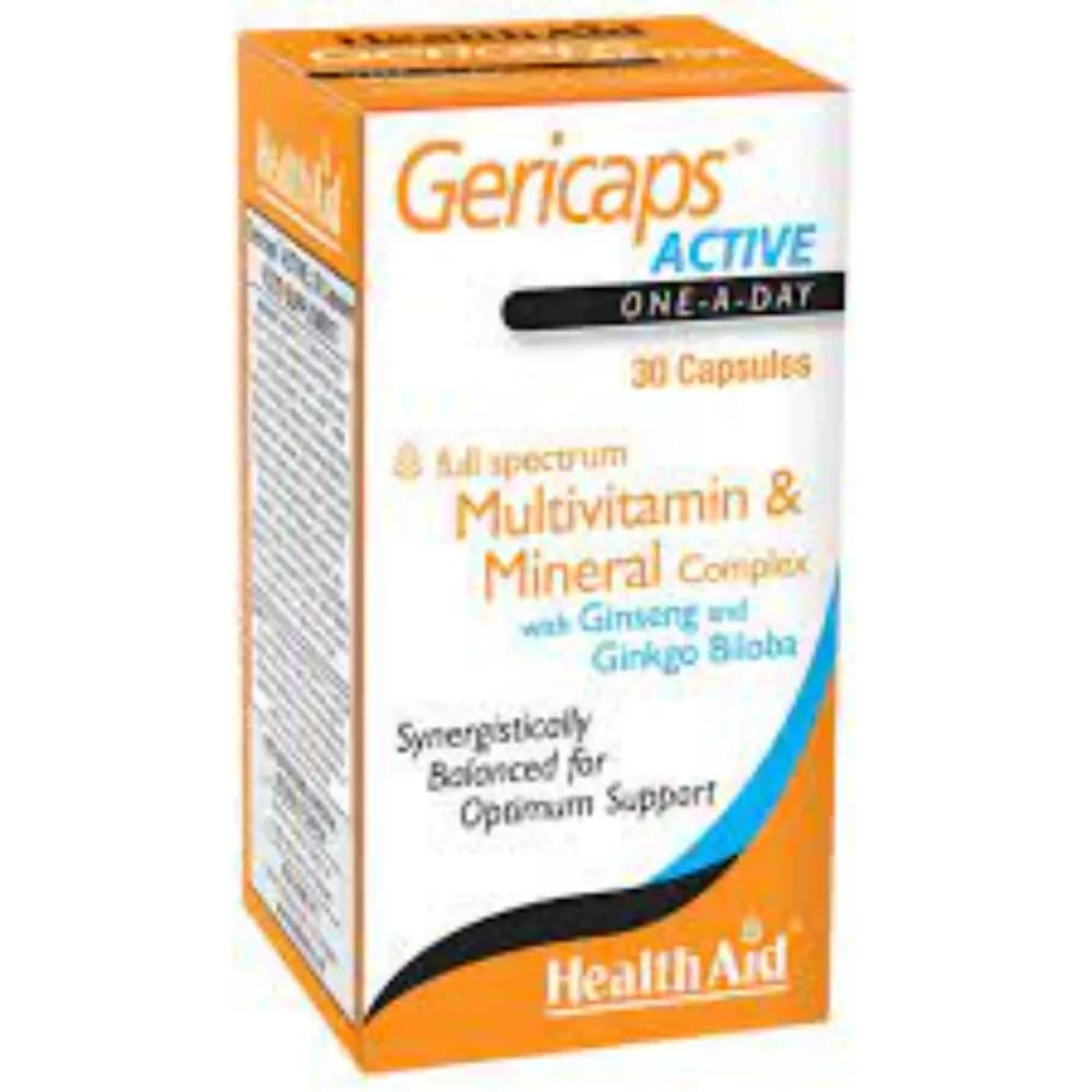 Health Aid Gericaps Active 30 Capsules 