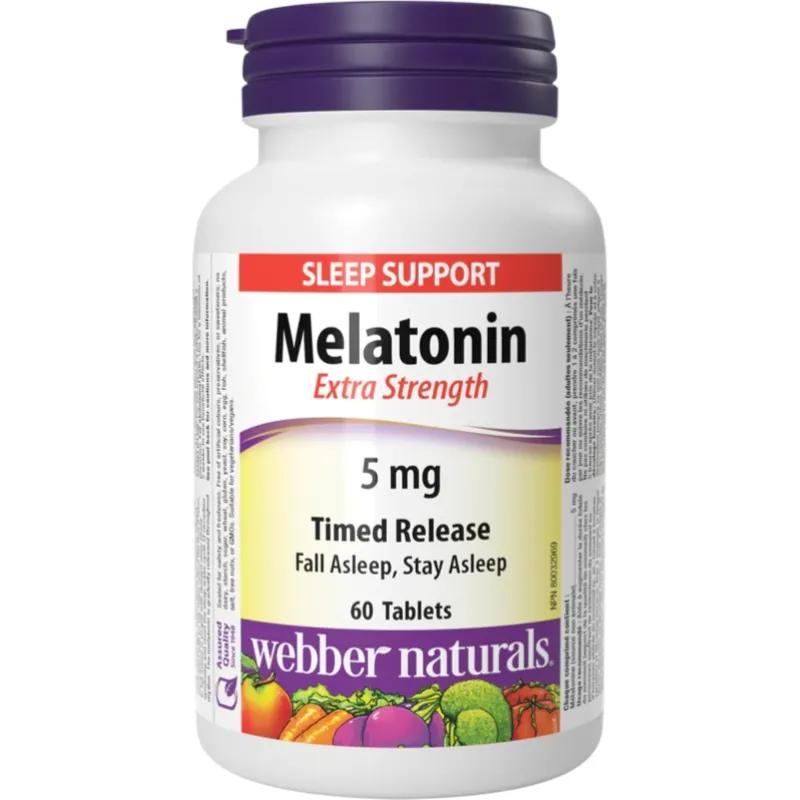 Webber Naturals Melatonin 5mg Tab 60 Pieces